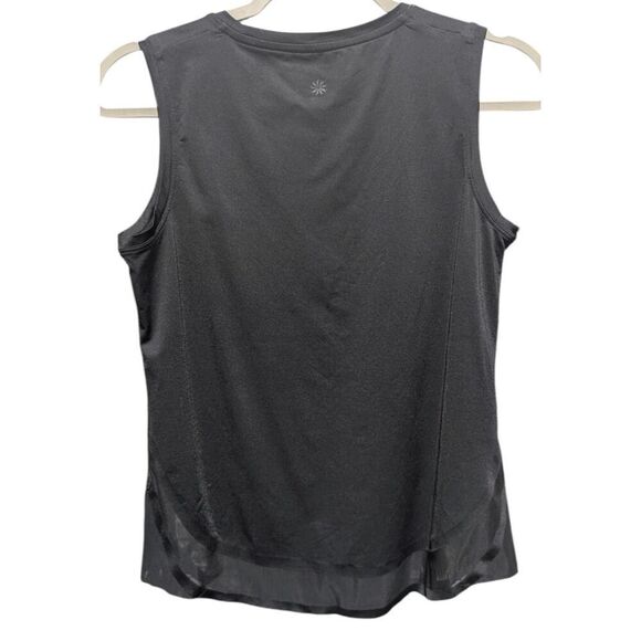 NWOT ATHLETA Cadence Black Mesh Hem Tank Top Size XSP - Picture 5 of 5